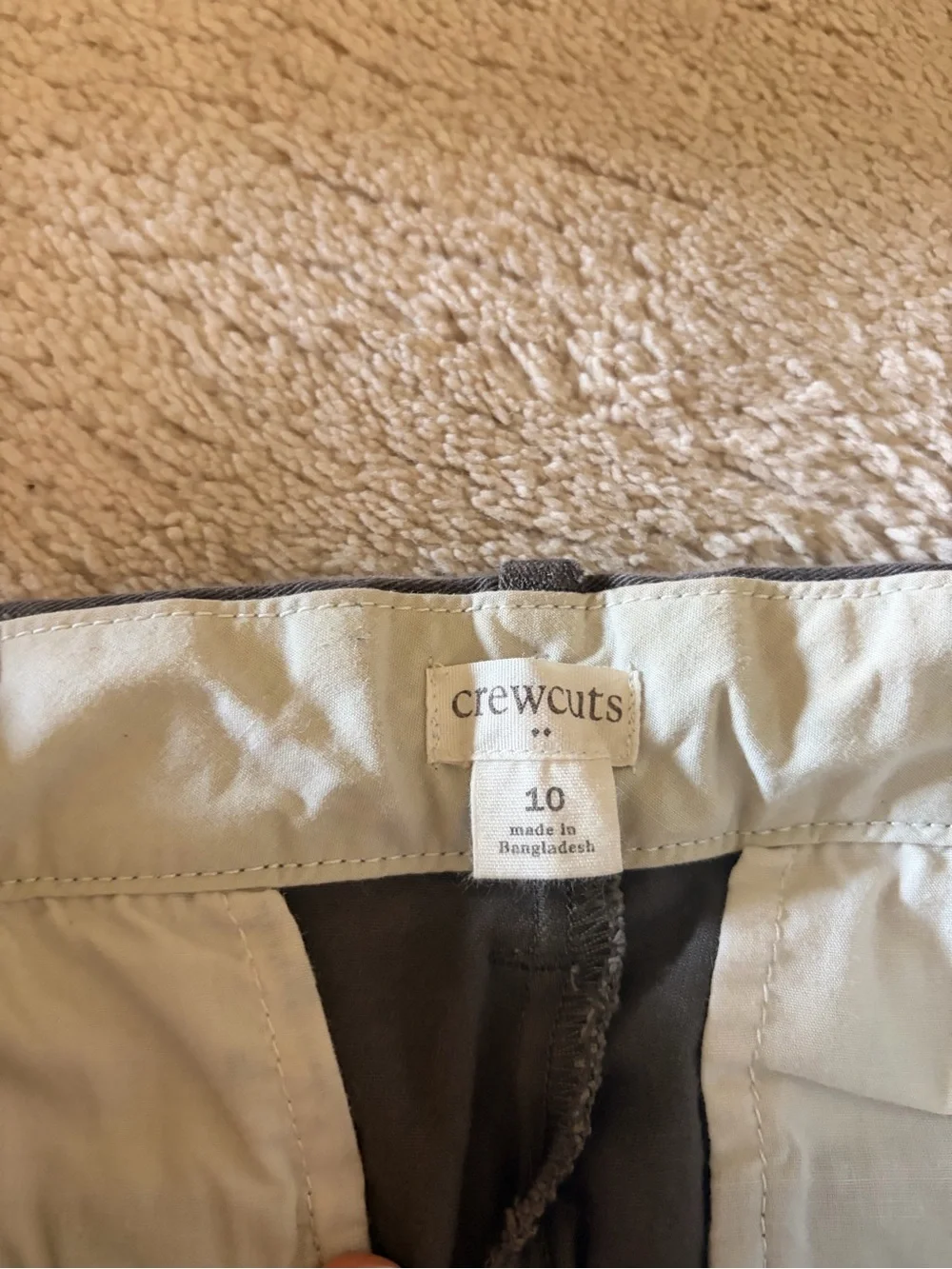 GAP CrewCuts Boys Straight Leg Jeans & Pants — White, Blue, grey Mix, sz 10